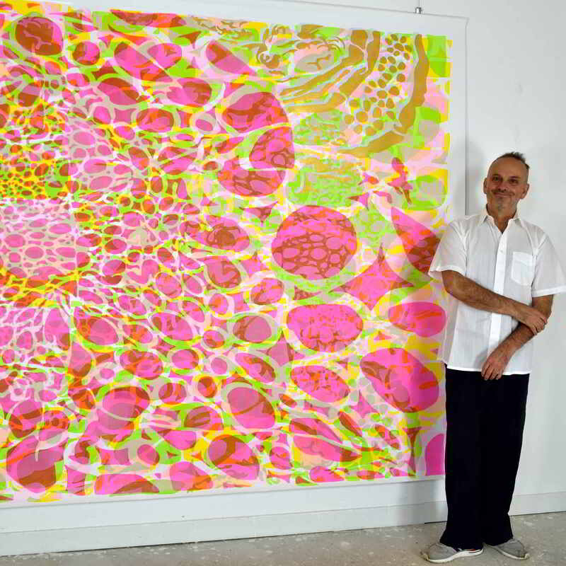 Dans l'atelier d'Achao
Panta Rhei XXIX, Allegro Vivace
Acrylique & encre sur toile libre
218 X 260 cm
2024