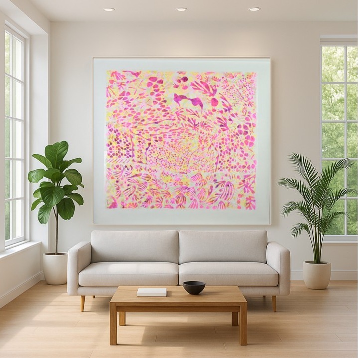 Pantha Rhei XIV, Fuocoso
Acrylique & encre sur toile libre
184 X 180 cm
2024