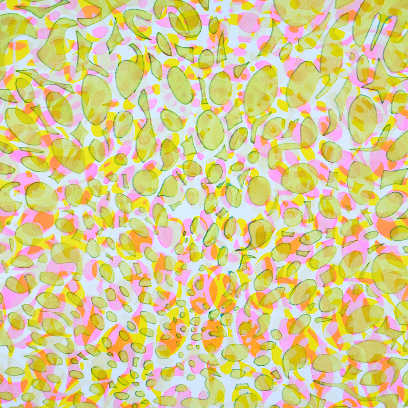 Détail.
Pantha Rhei I, Più Vicino del Paradiso
Acrylique & encre sur toile libre
180 X 180 cm
2023