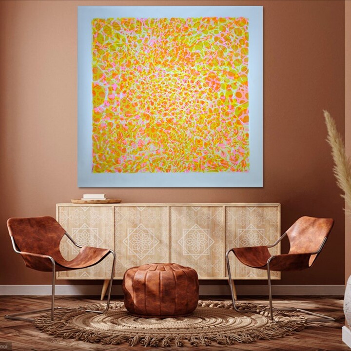 Pantha Rhei I, Più Vicino del Paradiso
Acrylique & encre sur toile libre
180 X 180 cm
2023