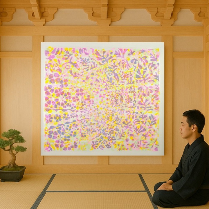 Pantha Rhei XVII, Moderato Cantabile
Acrylique & encre sur toile libre
195 X 180 cm
2024