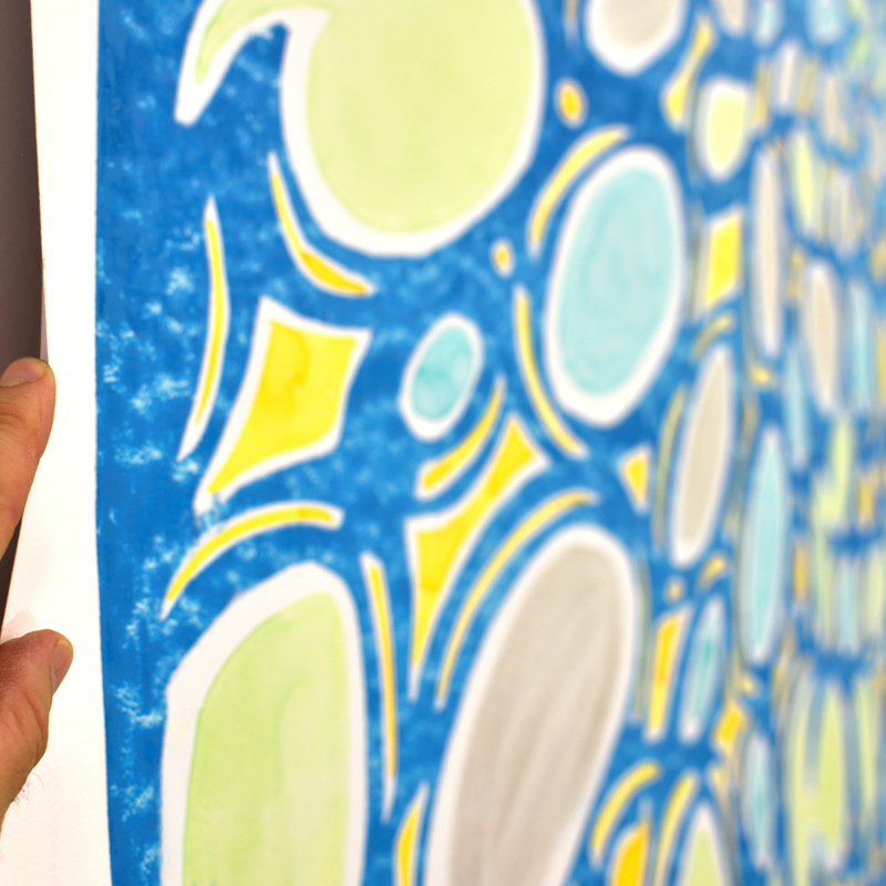 Détail. tableau sur toile libre.
Panta Rhei XXXV
Acrylique & encre sur toile libre
188X175cm
2025