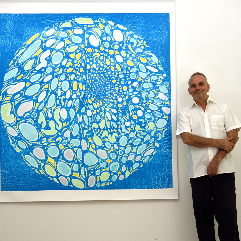 Dans l'atelier d'Achao.
Mandala XXXVIII
Acrylique & encre sur toile libre
188X171 cm
2025