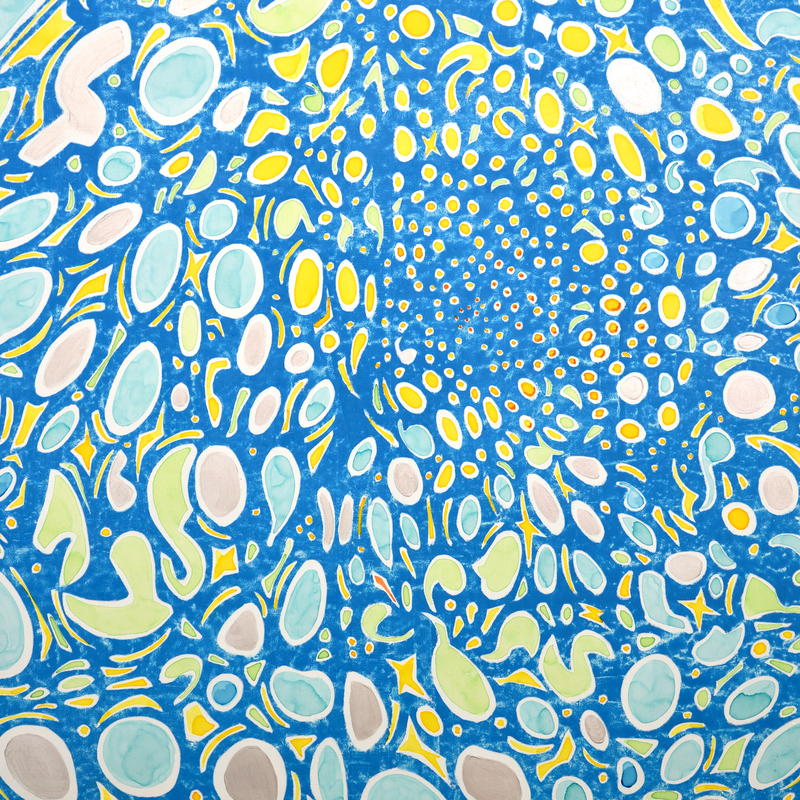 Détail
Mandala XXXVIII
Acrylique & encre sur toile libre
188X171 cm
2025