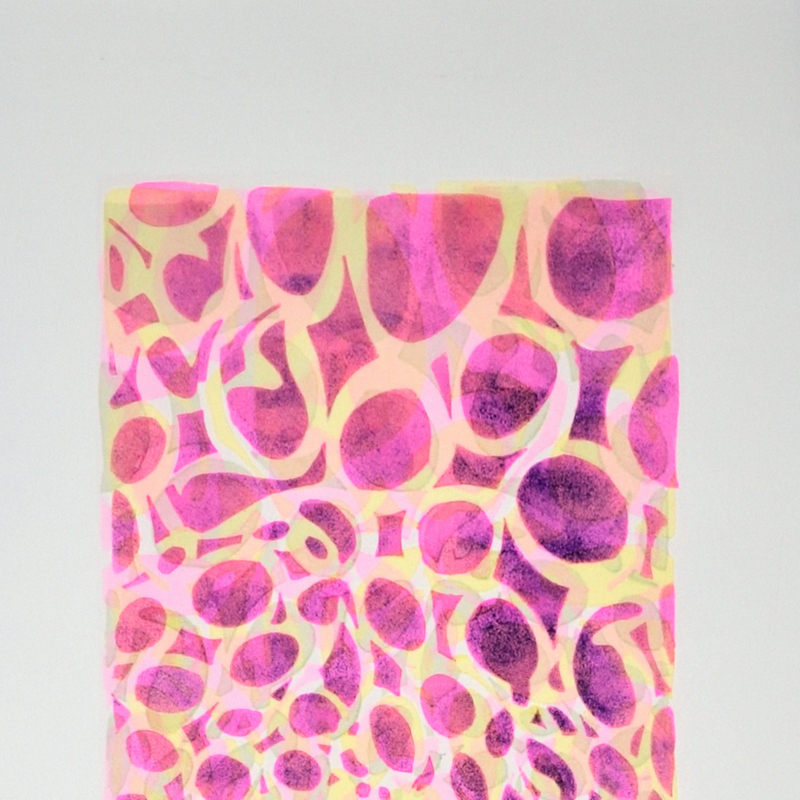 Vâhana XXXXI, Profondo 
Acrylique & encre sur toile libre
194 X 59,5  cm
2024