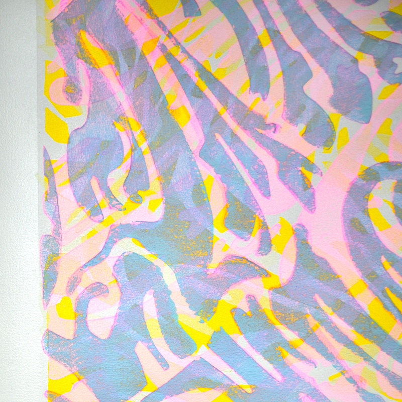 Signature.
Vâhana XXXIII, Moderato Cantabile
Acrylique & encre sur toile libre
194 X 80 cm
2023