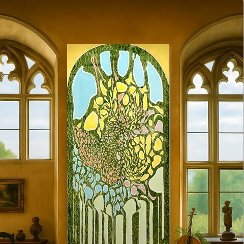 Vâhana XXXXVII
Acrylique & encre sur toile libre
285X125 cm
2025