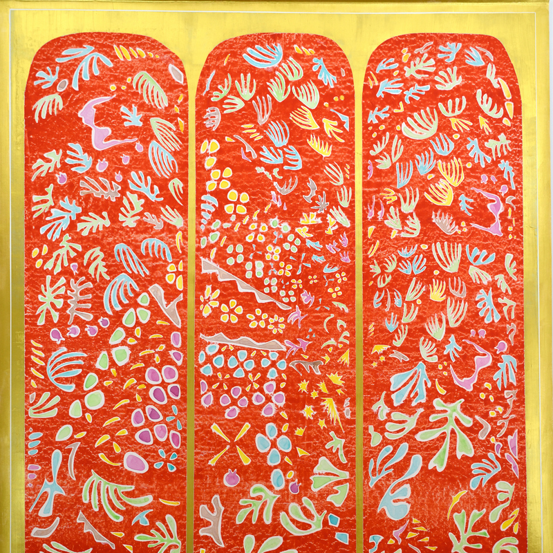 Vâhana XXXXVIII
Acrylique & Encre sur toile libre
212X190 cm
2025