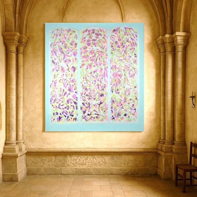 Pantha Rhei VII, Profondo
Acrylique & Encre sur toile libre
212 X 190 cm
2024