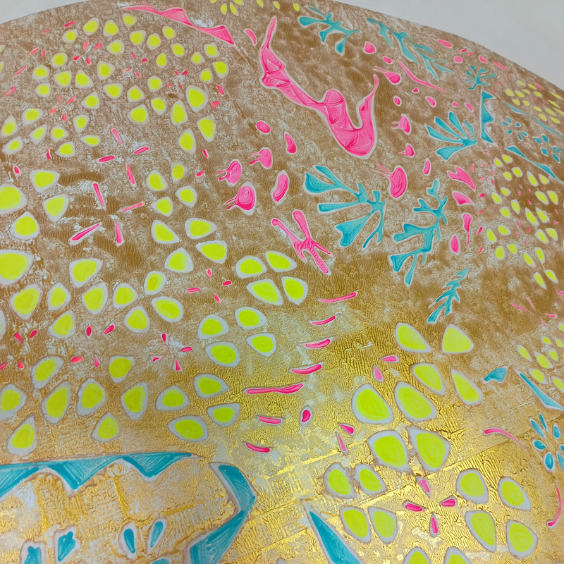 Mandala XXXVIII
Acrylique & encre sur toile libre
188X171 cm
2025