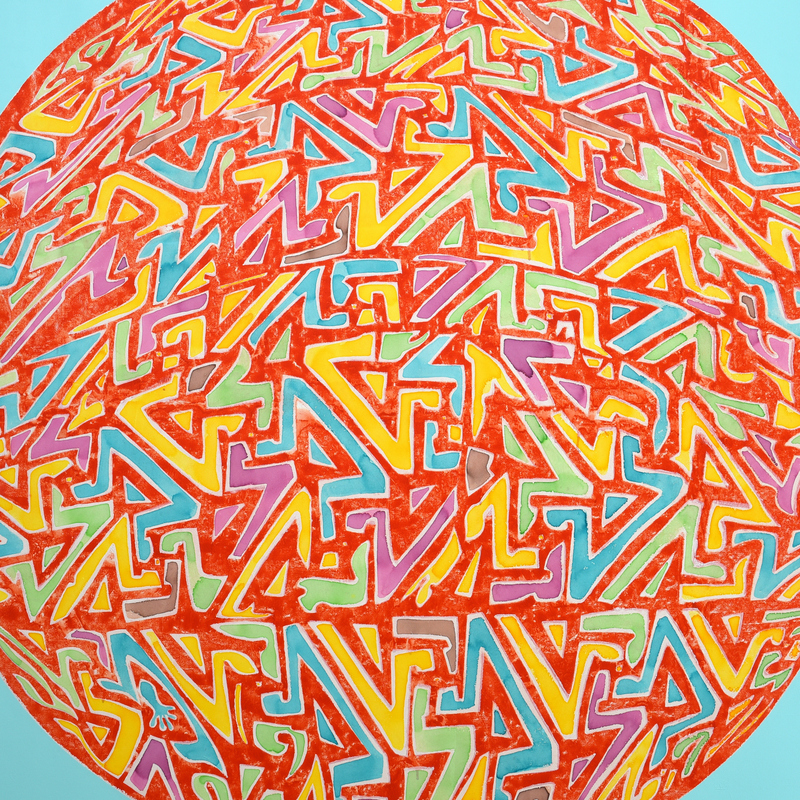Dans l'atelier d'Achao.
Mandala XXXVIII
Acrylique & encre sur toile libre
188X171 cm
2025