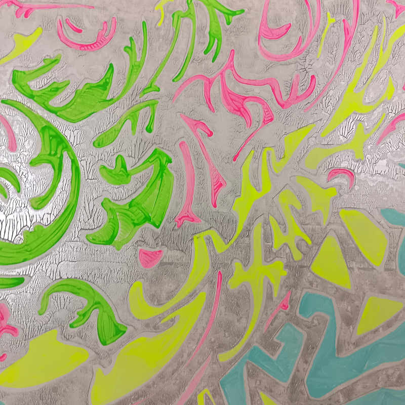 Vâhana XXXXIV, Moderato Cantabile
Acrylique & encre sur toile libre
194 X 59,5  cm
2024