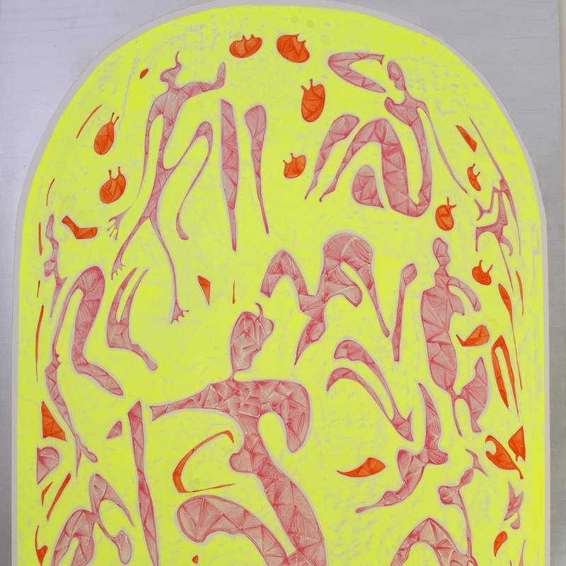 Détail
Vâhana XXXXI, Profondo 
Acrylique & encre sur toile libre
194 X 59,5  cm
2024