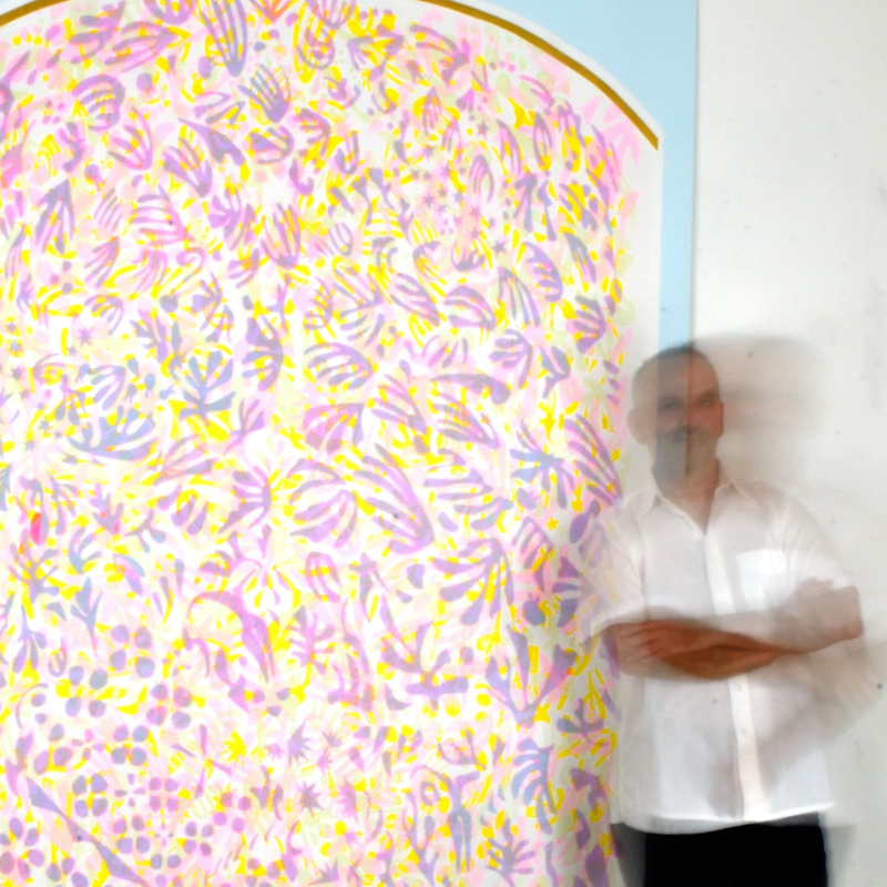 Pantha Rhei XXVII, Moderato Cantabile
Acrylique & encre sur toile libre
251 X 180 cm & 251 X 60 cm
2024